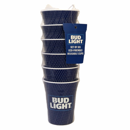 Bud Light Eco-Friendly 6-Pack of Reusable Plastic Cups